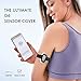 Divoti Badge Sensor Cover Compatible for Dexcom G6, Adjustable Trim to Fit, Securely Protect and Quickly Put-on/Take-Off—No More Extra Irritating Adhesive Patches - Black