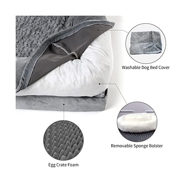 Yiruka Dog Beds for Extra Large Dogs: Orthopedic, Washable, Waterproof