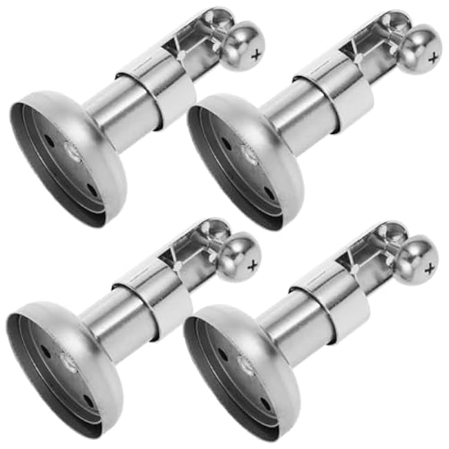 4pcs Toilet Partition Support Feet Restroom Partition Bracket Sleek Design for Bathroom Cubicles Heavy-Duty