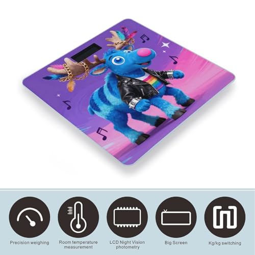 Funky Moose Blue balanza digital de baño precisa y estable miniatura 3