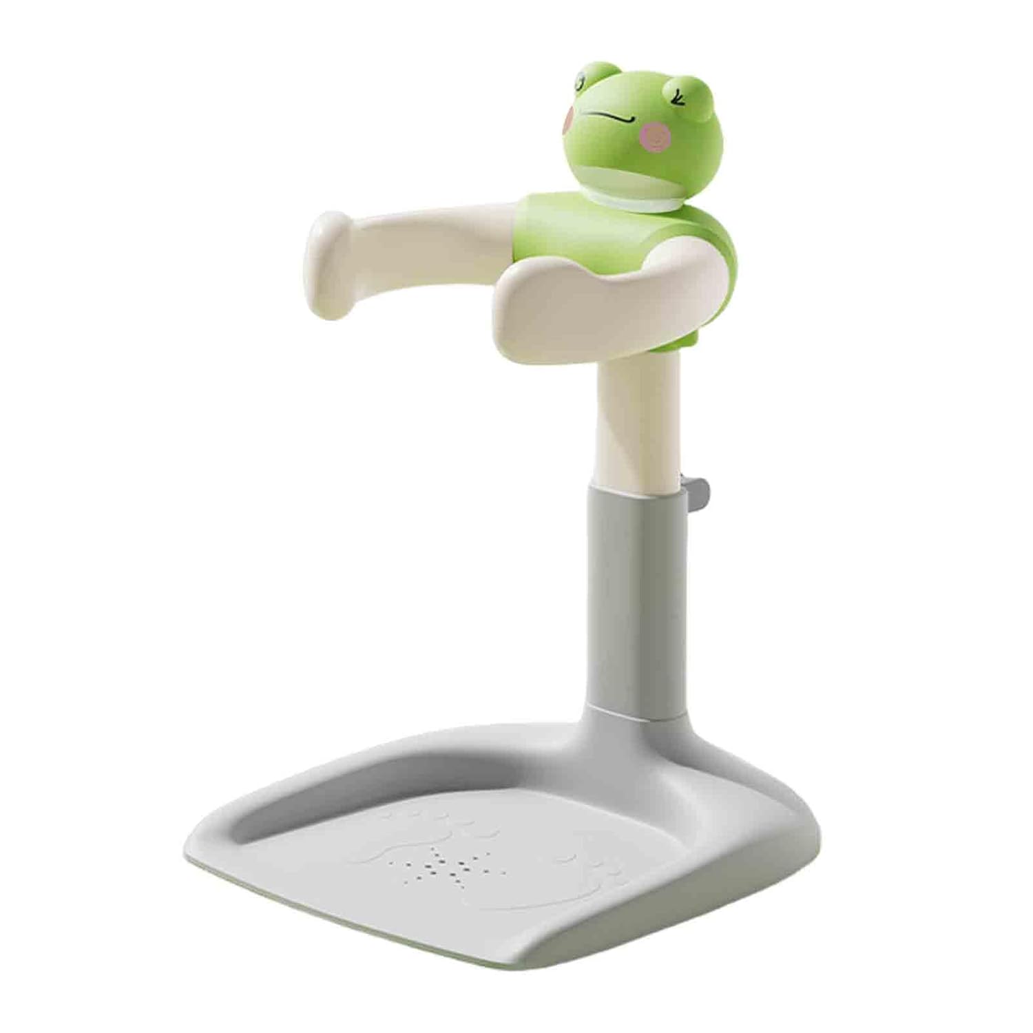 Adjustable Baby Bath Stand with Anti-Slip Base, Duck Design for Toddler Shower and Bathing Support, 40kg Capacity, Portable for 8-24 Months Infant (Green)