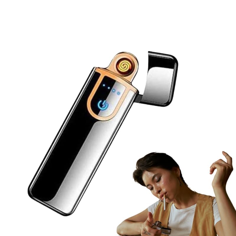 Drumstone 𝟏𝟓-𝐘𝐞𝐚𝐫 𝐖𝐚𝐫𝐫𝐚𝐧𝐭𝐲 USB Rechargeable 𝐏𝐥𝐚𝐬𝐦𝐚 𝐋𝐢𝐠𝐡𝐭𝐞𝐫 – Windproof Flameless Electric Lighter for Cigarettes, Candles & Outdoor Use | Sleek Design | Gift for Smokers-image-4