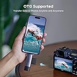 UGREEN USB SD Card Reader 3.0, USB-C & USB 3.0 Memory Card Reader for SD/Micro SD/UHS-I/SDXC/SDHC/TF, Compatible with iPhone 17 Pro/Pro Max, MacBook Pro, iPad Pro, Galaxy S24 (Grey) - Image 6