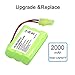 LiBatter 7.2V 2000mAh Replacement Battery XB2950 V2950, Ni-Mh Battery Compatible with Shark V2950A V2945Z V2945 Floor & Carpet Sweeper Plus Coaster