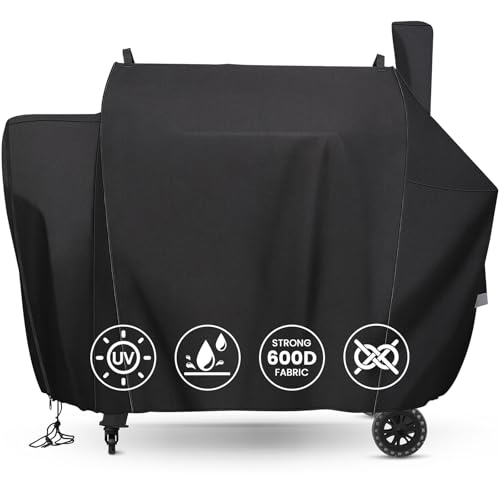 QuliMetal Grill Cover for Pit Boss Competition Series 1600 Pro Series 1600 Elite Wood Pellet Grill PB1600CS PB1600PS2 PB1600PSE 600D Heavy Duty Waterproof Fade Resistant Pit Boss 1600 Grill Cover