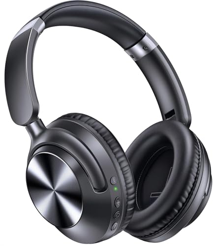LEGGERE 239G & COMFORT PROLUNGATO : Con soli 239g, queste cuffie over ear bluetooth offrono comfort anche dopo ore di utilizzo. I cuscinetti morbidi e l’archetto regolabile le rendono perfette per studio, lavoro o palestra. Ottime come cuffie palestra bluetooth per un uso quotidiano