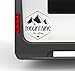 klebenswichtig Pegatinas de vinilo para camping, viajes, senderismo, aventuras de The Mountains Are Calling S, 22 cm