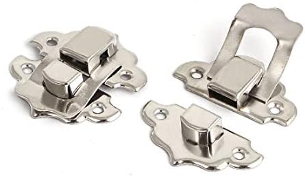 New Lon0167 Toolbox Jewelry Featured Gift Box Case reliable efficacy Metal Clasp Hasp Latch Catch Silver Tone 10pcs(id:8f5 f5 8b b92) image 4