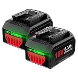 Litanki 8.0Ah Ersatzakku kompatibel mit Bosch 18V Akku-Elektrowerkzeugen GBA18V60, BAT612, GBA18V40,...
