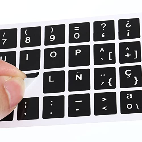 Pegatinas para teclado en español PATIKIL, 2 unidades miniatura 4