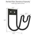 TomCare 2 Pack Garden Hose Holder Wall Mount, Water Hose Hanger for 100FT - Image 2