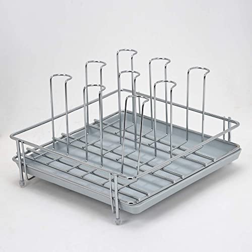 LIFE TIME Black Tiered Shelf Countertop Glass Holder For Stainless Steel Glass Stand For Kitchen Dining Table (6 Glasses Stand)