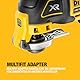 DEWALT 18 Volt ozillierendes Akku-Multi-Tool DCS355N-XJ (bürstenloser Motor, LED-Lampe, großer Auslöseschalter, 30-tlg. Zubehör-Set für Schleif- und Sägeanwendungen, Lieferung ohne Akku und Ladegerät)