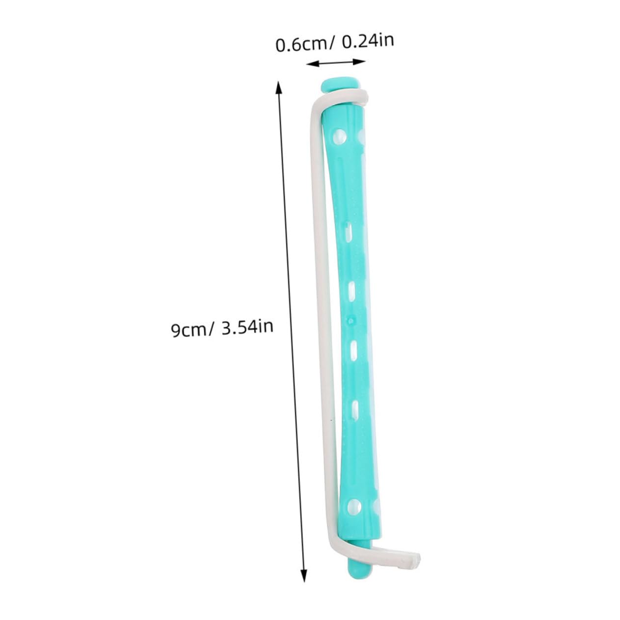 Flexible Perm Rods Hair Curlers 24-Pack 3.54In Hair Rollers for Women Diy Curling Tools Suitable for Home and Salon Use