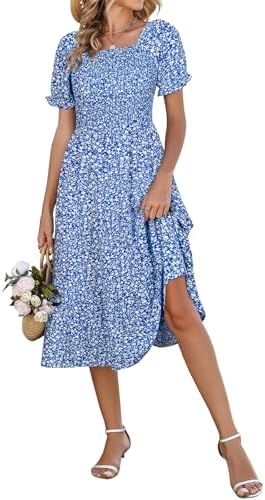 Younrui Spring Dresses for Women 2026 Casual Easter Floral Sundre...