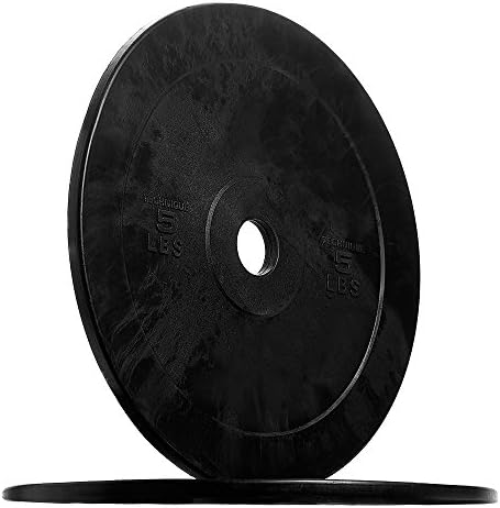 REP Fitness Rubber Bumper Plates, 5Lb to 370 lb Set Pairs, Olympi...