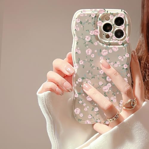 FABSPARK Case for iPhone 14 Pro Max,Cute Flower Floral Pattern