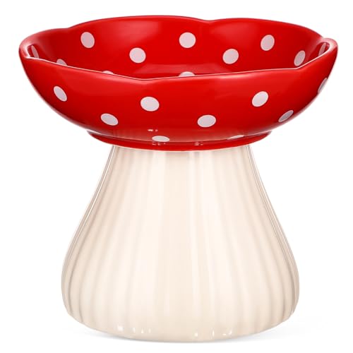 ノーブランド品 製高脚猫碗 ワイド浅型設計でヒゲ疲れ防止 安定した滑り止め構造 猫餌入れに 清掃簡単で衛生的 ペット用フードホルダー