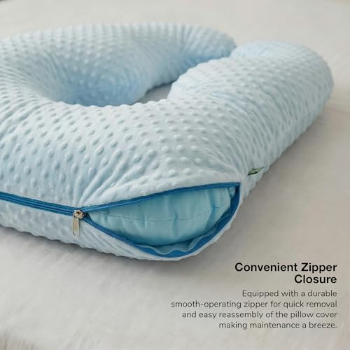 Image of BAYBEE Premium Pregnancy Pillow for Women | Maternity Pillows for Pregnancy Sleeping with 360 Full Body Support | Pregnancy Pillow with Removable Washable Cover & Zipper Closure for Easy Use (Blue)