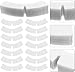 100pcs Plastic Collar Stays for Men and Women Dress Shirts - Transparent Shirt Collar Inserts for Collar Support and Stiffness | Durable Butterfly Collar Bands,and Collar Bones for Dress and T-Shirts