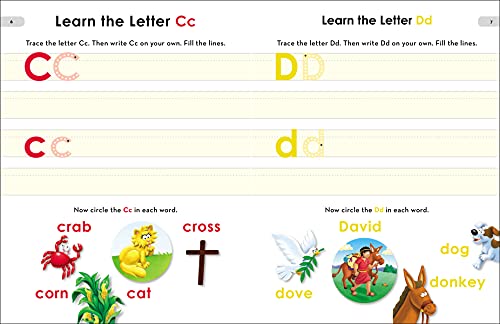Image of The Beginner's Bible Preschool Workbook: Early Learning Activities for Reading Readiness, Numbers, Handwriting, and More
