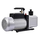 12cfm Vacuum Pump, 1/4hp HVAC Single Stage Vacuum Pump, 110v Auto Ac Vacuum Pump Kit Vacuum Pump for Ac System, Automotive Air Conditioning Vacuum Pump Kit Ac Vacuum Pump - Black