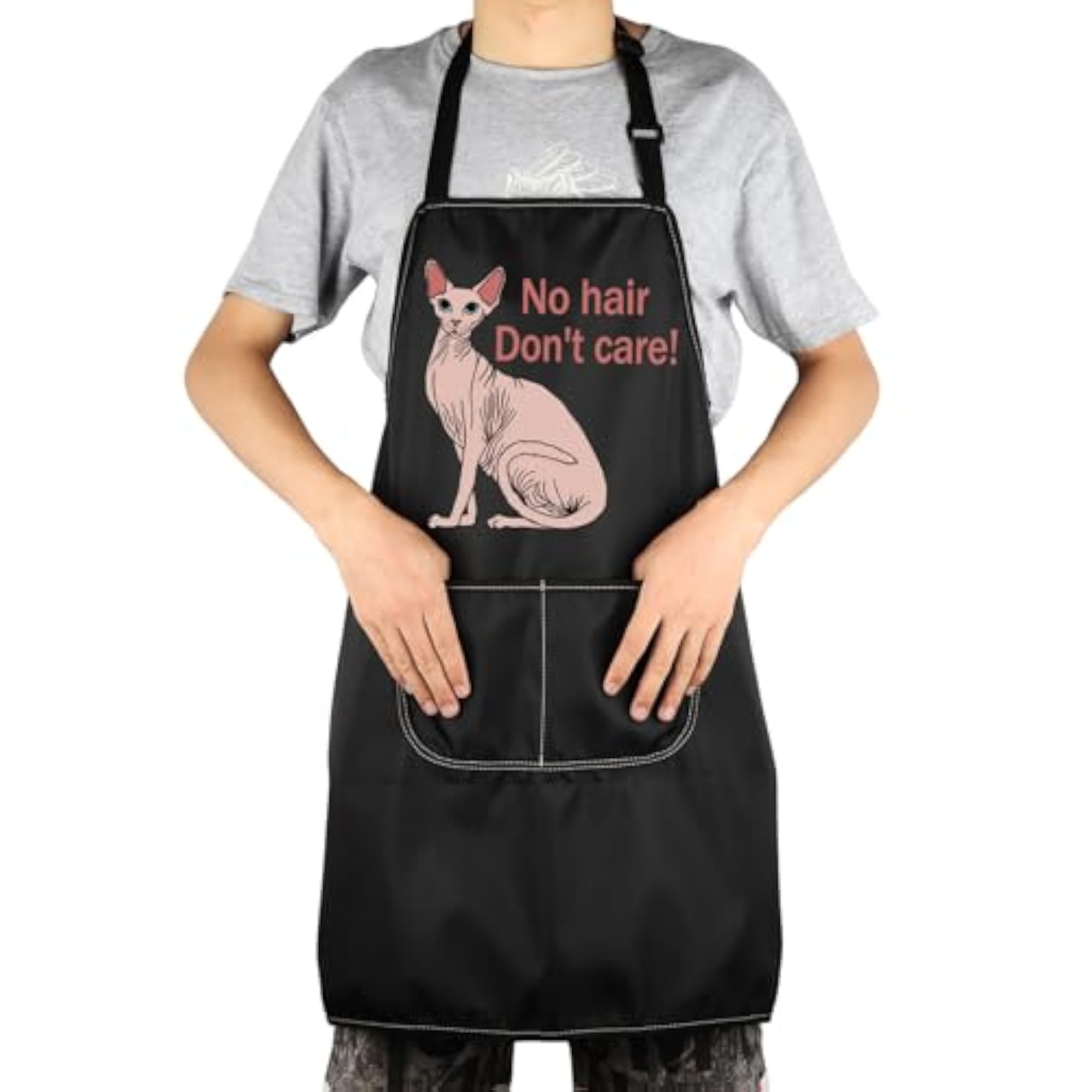 Sphynx Cat Kitchen Apron, Gift for Cat Lovers
