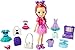 Polly Pocket Travel Toy Playset with Four (3-inch) Dolls and 40+ Fashion Accessories, Themed Characters Fashion Pack