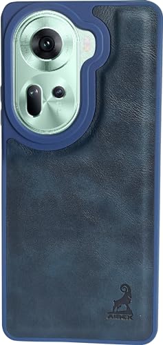 Image of AIBEX Shield Back Cover Case Compatible with Oppo Reno 11 5G Back Cover | Flexible Vegan Leather | Full Camera Protection | Raised Edges | Super Soft-Touch | Bumper Case