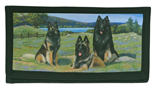 Gone Doggin Belgian Tervuren Checkbook Cover #1 - Terv Gifts in Black Polyester Tight Weave