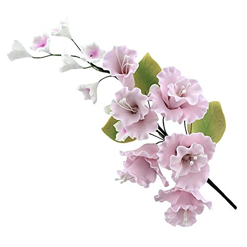 Global Sugar Art Blossom Sugar Cake Flowers Spray Pink, 1 Count by Chef Alan Tetreault