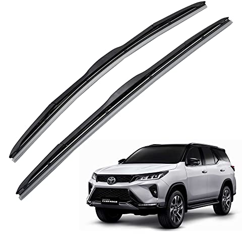 Image of Oshotto Frameless (O.E.M Type) Wiper Blades Compatible with New Toyota Fortuner 2016-2026 (22 inch / 16 inch)