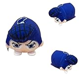 MABAIUDE JJBA Plushies Higashikata Josuke Plush Figure Jotaro Plush Doll Anime Stuffed Keychain Pendant Charm Collectibles Decoration Gifts 4''