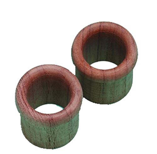 SeaTeak Wooden Finger Drawer Pulls, 2-Pack, 1”H x 1-1/4”W, 100% Solid Teak Wood, Hand Sanded and Finished, Perfect for Boats, Cabins, Spas, Bathrooms, Nautical Look