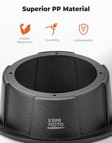 image for KEMIMOTO 2PCS Angled Speaker Enclosures Boxes Pods, Universal for 6.5