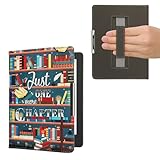 EFFET CUIR : La coque à clapet avec les livres est en cuir synthétique robuste et résistant. La dragonne à l'arrière vous offre une vraie prise en main.