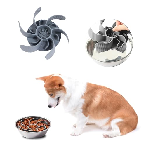 Fayemint Hunde Langsamer Fressnapf, Anti Schling Napf Hund, Slow Feeder Hundenapf, für Hunde und Katzen (17×3,5cm)
