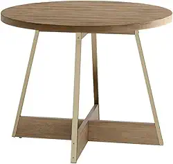 Mesa de Jantar Redonda 1m Átria 1594 Carraro (Dourada)