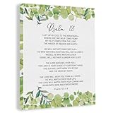 Inspirational Bible Verse Wall Art Decor Watercolor Religious Psalm 121 Canvas Painting Framed Scripture Canvas Artwork Print Poster 12
