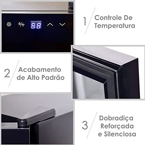 ADEGA EASYCOOLER COMPRESSOR DUAL ZONE 33 GARRAFAS 4092910044 127V
