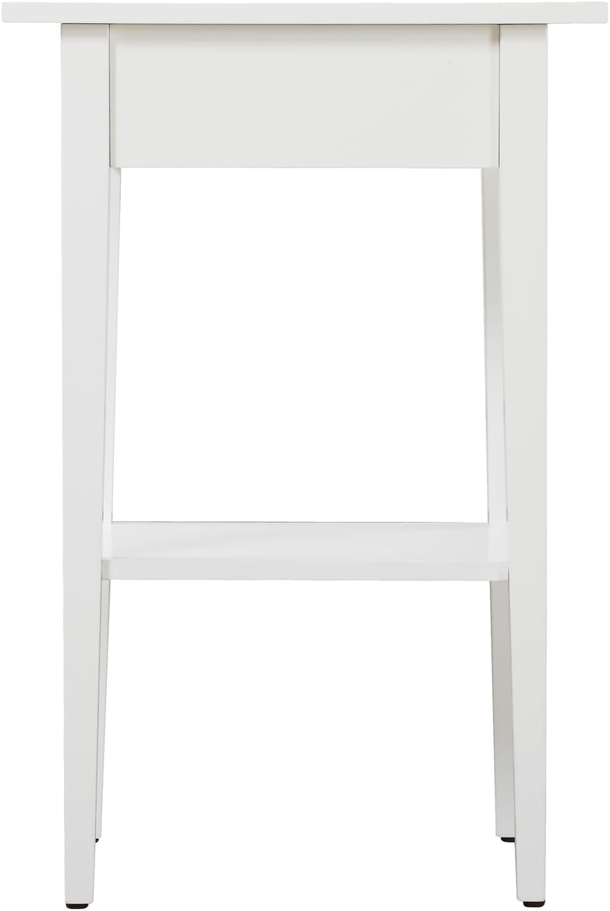 HomeStock Furniture Nightstand - Bedroom End Table with Drawer & Shelf - Living Room Storage