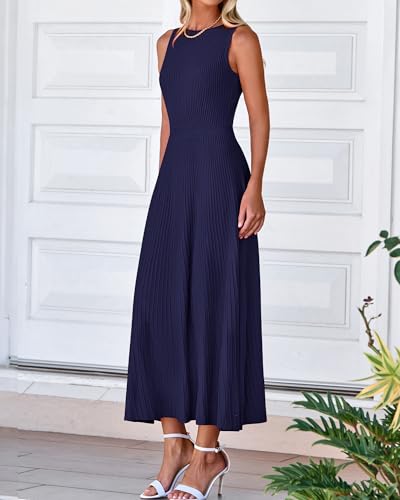 Women's Sleeveless Knit Midi Dress  - image 6