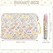 Flintronic 15.6In Laptop Sleeve, Cute Floral Quilted Laptop Case, Bow Quilted Lap-top Carrying Case, Portable Puffer Padded Lap-top Sleeve, Compatible with MacBook, Asus, Dell, HUAWEI