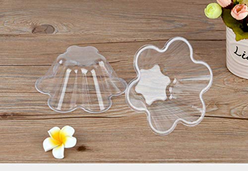 Healthcom 100 Pack 210Ml Clear Plastic Ice Cream Dessert Bowls Clear Dessert Cups Flower Ice Cream Cup Sundae Bowls Disposable Dessert Bowls Holder Salad Serving Bowl For Tasting Party Appetizers #TOP4