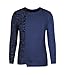 Taoliyuan Mens Ribbed Knitted Pullover Sweater Color Block Comfort Twisted Long Sleeves Sweaters, Blue, Large