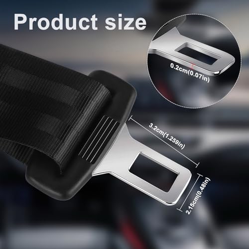 CUTIS Autoadapter, Komfortabel Universal Auto Zubehör Innenraum Befestigungen,Autozubehör Innenraum,Zubehör für Autositze Einfache Montage, für Meisten Modelle, 1 Stück (36cm/14.17 in) Schwarz