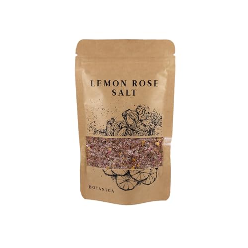 BOTANICA Rosen- und Zitronensalz | 125g Salzmischung | Verdelung feiner Speisen und Gerichte | Cocktail Dekoration Tequila | Margarita Garnitur | 100% naturrein | vegan BOTANICA Rosen- und Zitronensalz | 125g Salzmischung | Verdelung feiner Speisen und Gerichte | Cocktail Dekoration Tequila | Margarita Garnitur | 100% naturrein | vegan
