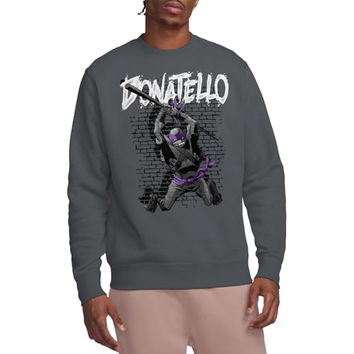 Teenage Mutant Ninja Turtles Bluza Tmnt Donatello Crew Tmnt Charcoal, XL, Grafitowy, XL