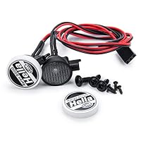 AXspeed 2 Stück Metal RC Runde LED-Leuchte mit Abdeckung für 1/10 TRX-4 Axial SCX10 Tamiya CC01 D90 TF2 Auto – Ansicht 7