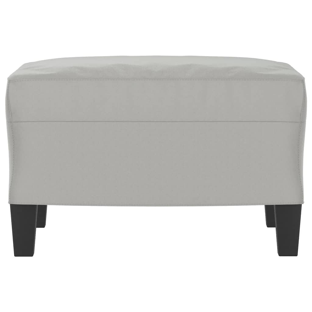 Reposapiés Tela de Microfibra Gris Claro 60x50x41 cm,Mobiliario,Otomanas,5.5kg-349342